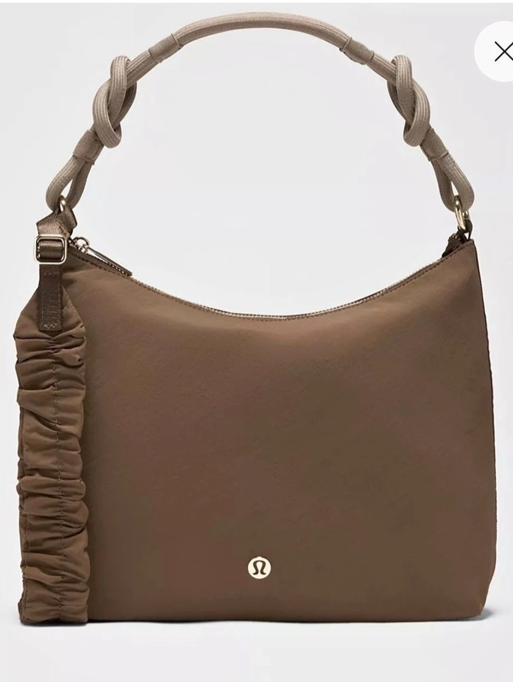 Lululemon Convertible Ruched Crossbody Bag 6.5L Brown